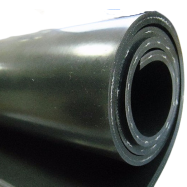 Goma en Plancha Sintética Negra 1 Tela 1000mm
