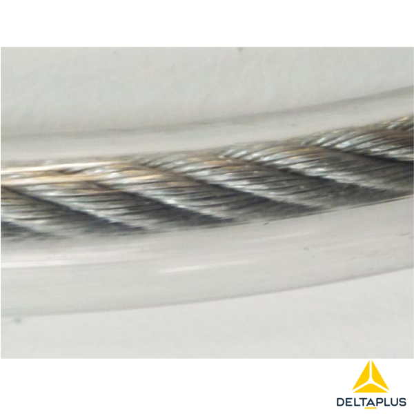 Cabo Anticaídas en Cable de Acero C/Amortiguador y Mosquetón de 18 mm CVS118 Deltaplus - Imagen 2