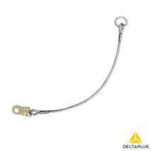 Conector de Anclaje en Cable de Acero 8mm Argolla + Mosquetón Deltaplus