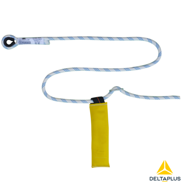 Linea de Vida en Soga Ø14mm Terminación en Ojal Incluye Regulador y Contrapeso LV514O Deltaplus