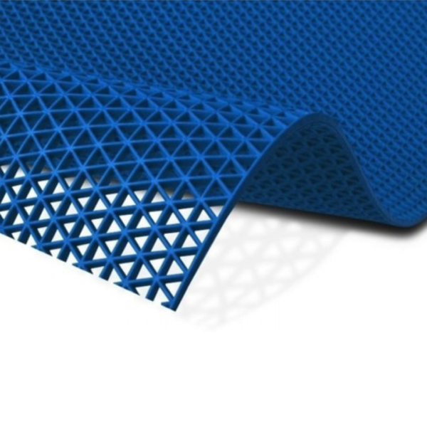 Piso Alfombra Zig Zag Antideslizante Azul - Imagen 2