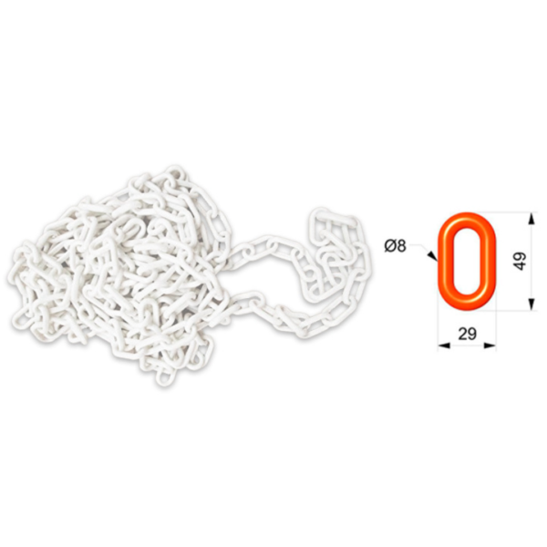 Cadenas Plásticas para Señalizar Modelo 105 Mediana - Imagen 4