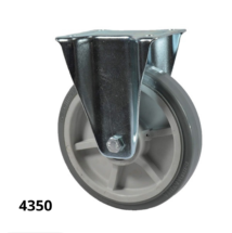 Rueda Polipropileno y PVC - HI TEC - Serie M  Reforzada C/ Soporte Fijo  N4350