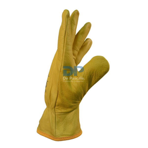 Guante Lincoln Vaqueta Elastizado (Ribete Amarillo) - Imagen 2