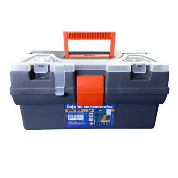 Caja de Herramientas Multiuso C/ Bandeja y Tapa Organizadora Colombraro - Imagen 2